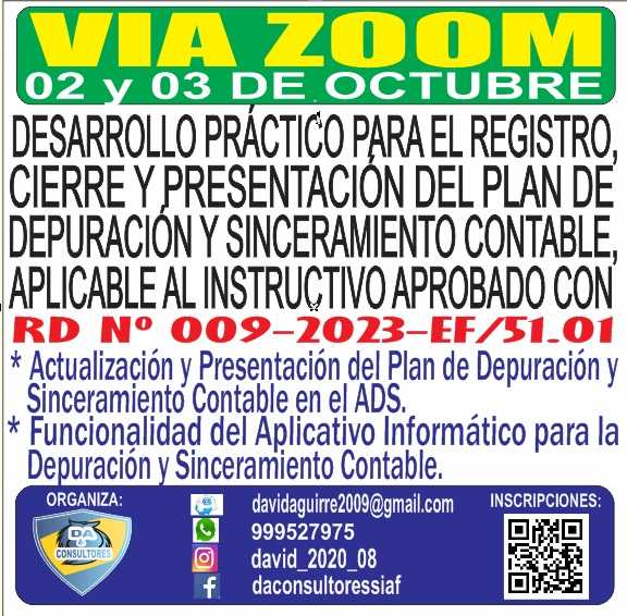 DESARROLLO PRÁCTICO PARA EL REGISTRO, CIERRE Y PRESENTACIÓN DEL PDS